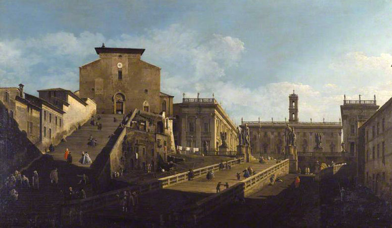 Bernardo Bellotto, Le Capitole et Santa-Maria in Aracoeli